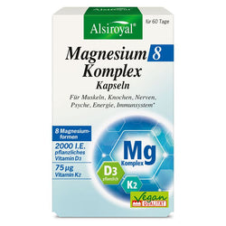 Alsiroyal - Magnesium 8 Komplex Kapseln, 74g