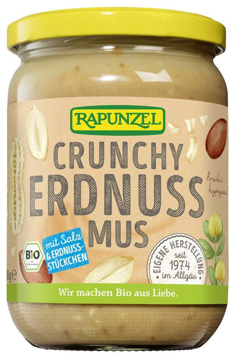 Rapunzel - Erdnussmus Crunchy mit Salz bio 500g