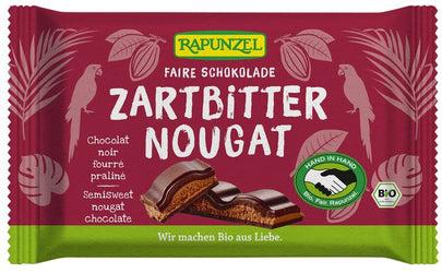 Rapunzel - Zartbitter Schokolade Nougat bio 100g