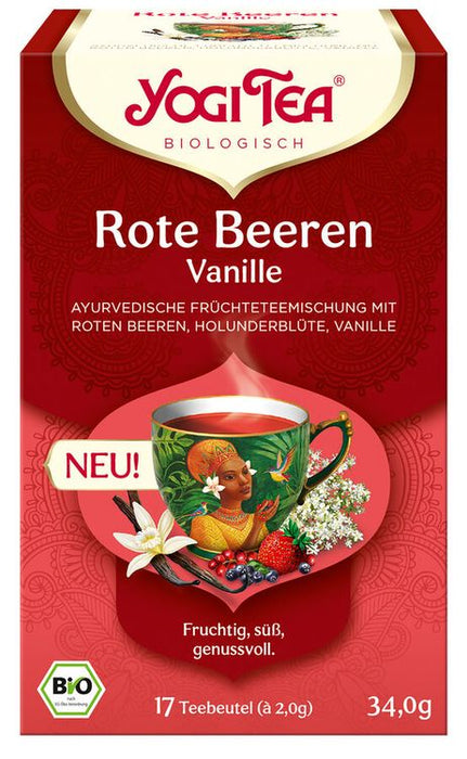 Yogi Tea - Rote Beeren Vanille bio, 17x2g
