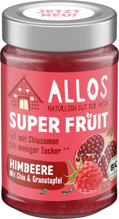 Allos - Super Fruit Himbeere mit Chia & Granatapfel bio, 200g
