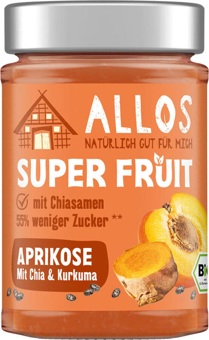 Allos - Super Fruit Aprikose mit Chia & Kurkuma bio, 200g