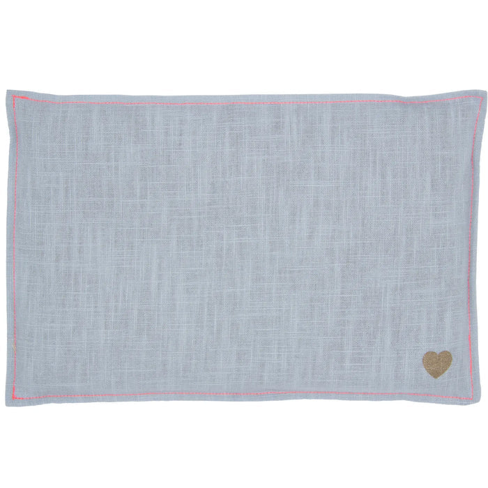 Herbalind - Leinen Getreidekissen 20x30cm, light blue