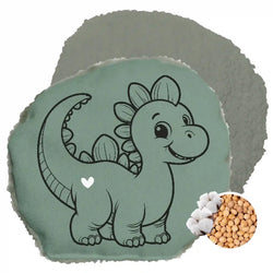Herbalind - Kinder-Kirschkernkissen 18x18cm Dino