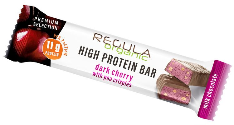 Regula Organic  - Protein Bar dark cherry in VM Schokol., Bio, 40g