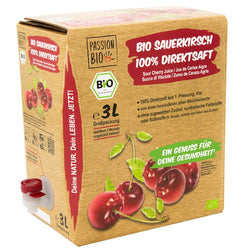 PassionBio - Sauerkirschsaft 100% Direktsaft bio, 3l