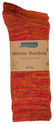 Reformhaus - Bambus Wintersocke, Gr. 43/46 orange