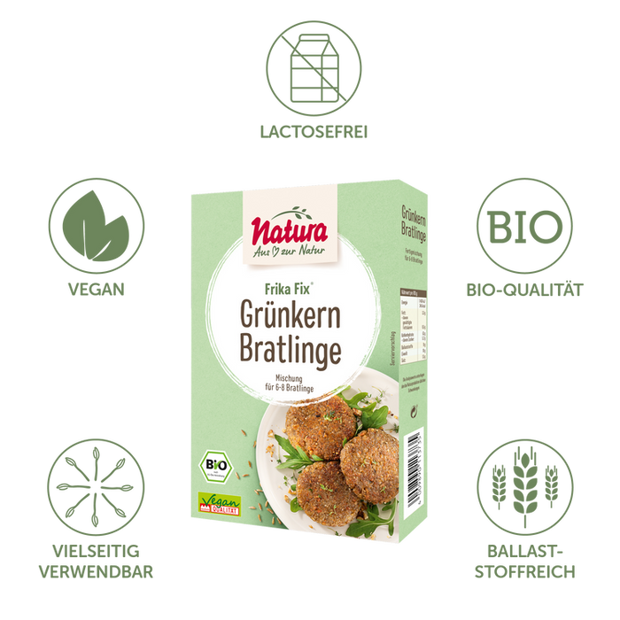 Natura - Frika Fix Bio Grünkern-Bratlinge, 150g